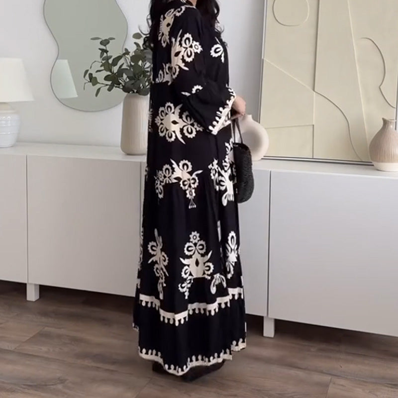 Katell - Dames Midi Dress met Ruches
