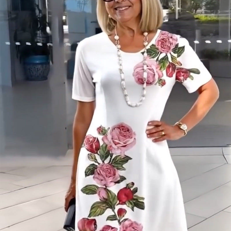 Josina - Zomerjurk met bloemenprint