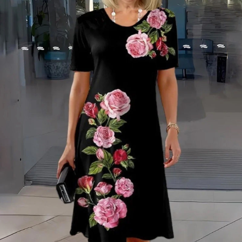 Josina - Zomerjurk met bloemenprint