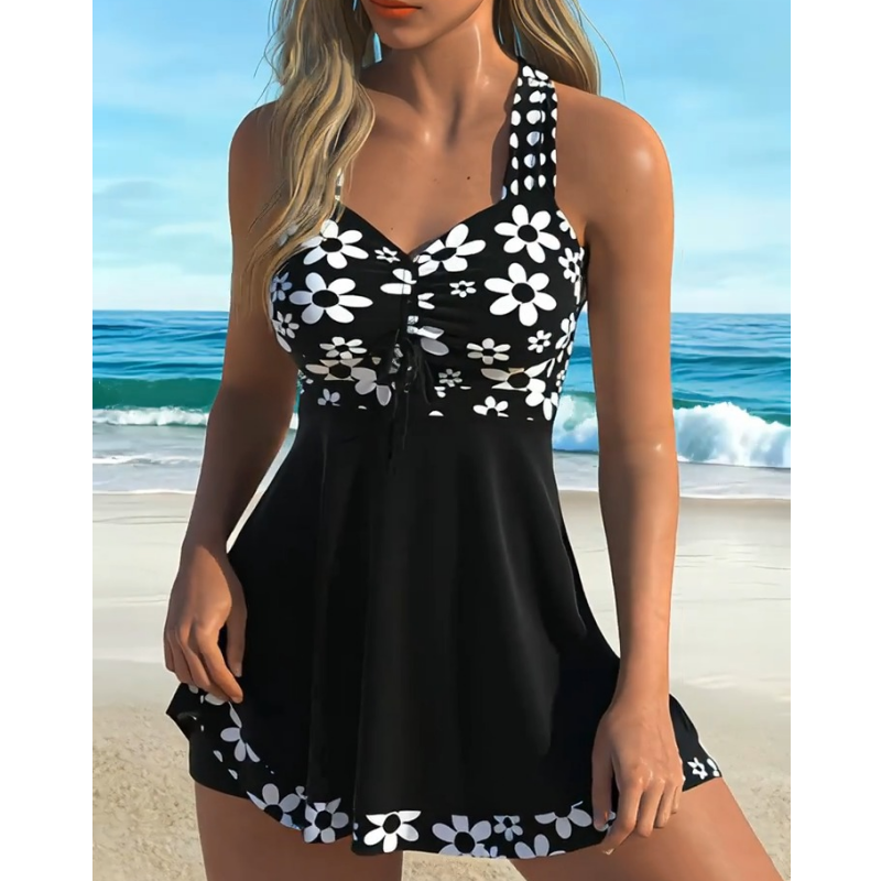 Helirae - Afslankende tankini met bloemenprint voor dames