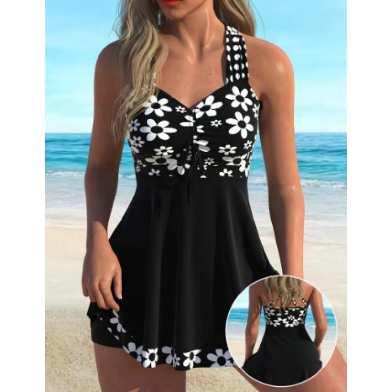 Helirae - Afslankende tankini met bloemenprint voor dames