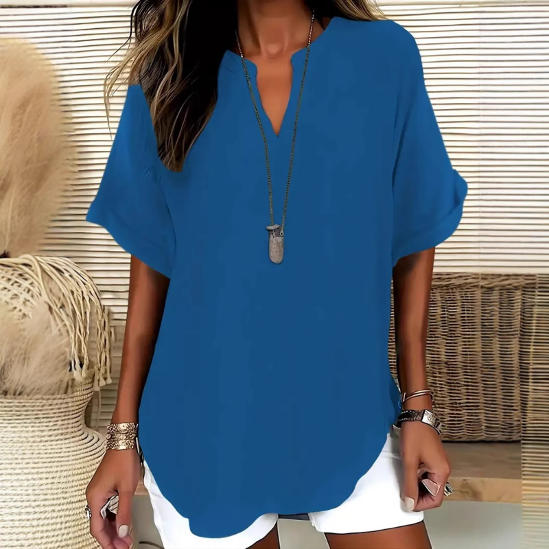 Sylmira - Elegante Losse Blouse met V-hals