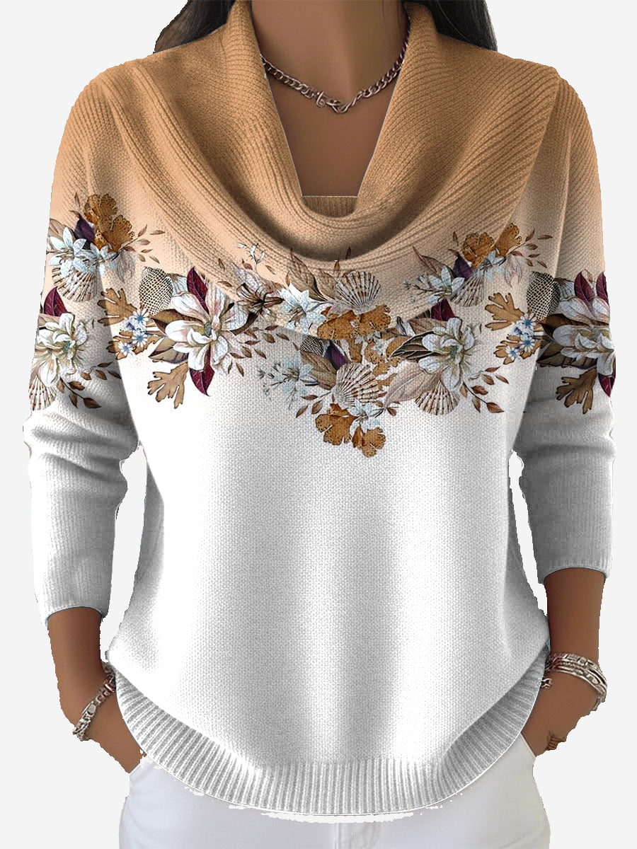 Elarionne - Zachte Trui met Bloemenprint