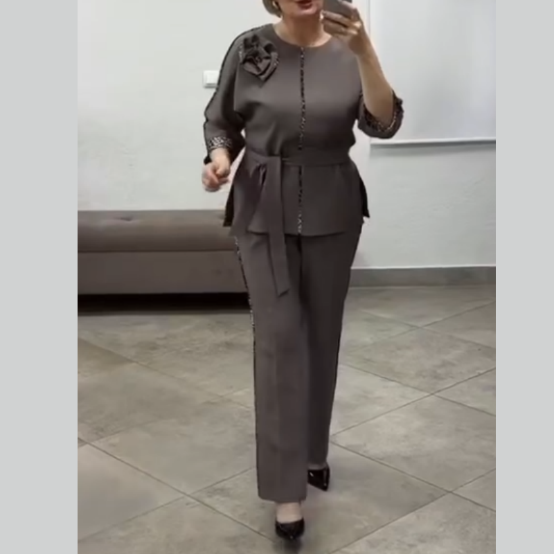 Quenilisse - Chic Dames Set met Luipaarddetails