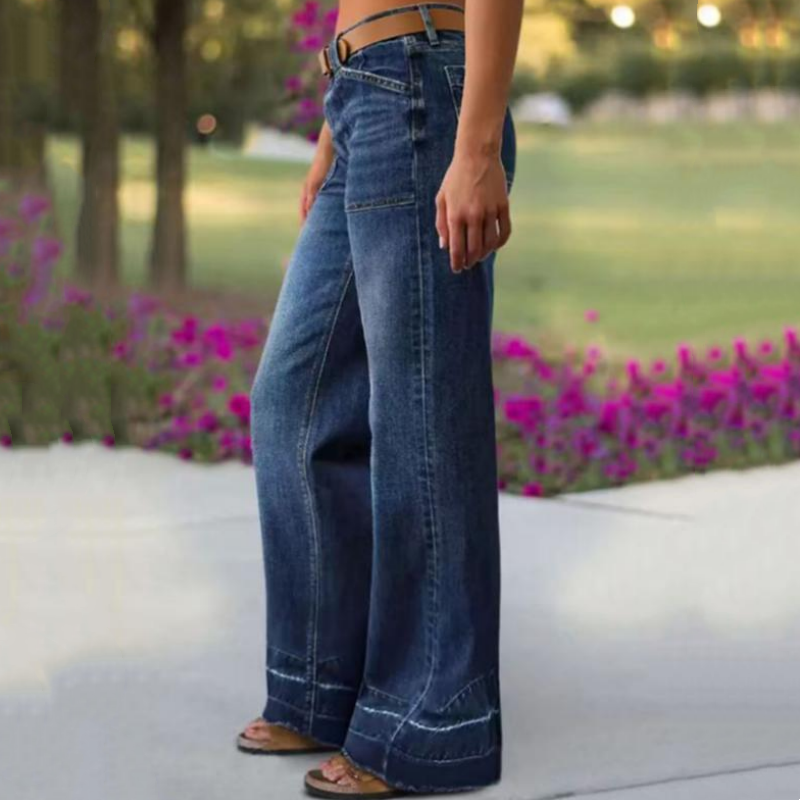 Aurevia - Jean Large Stijl Vintage Dames