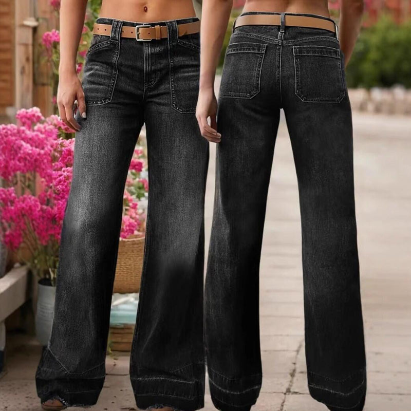 Aurevia - Jean Large Stijl Vintage Dames