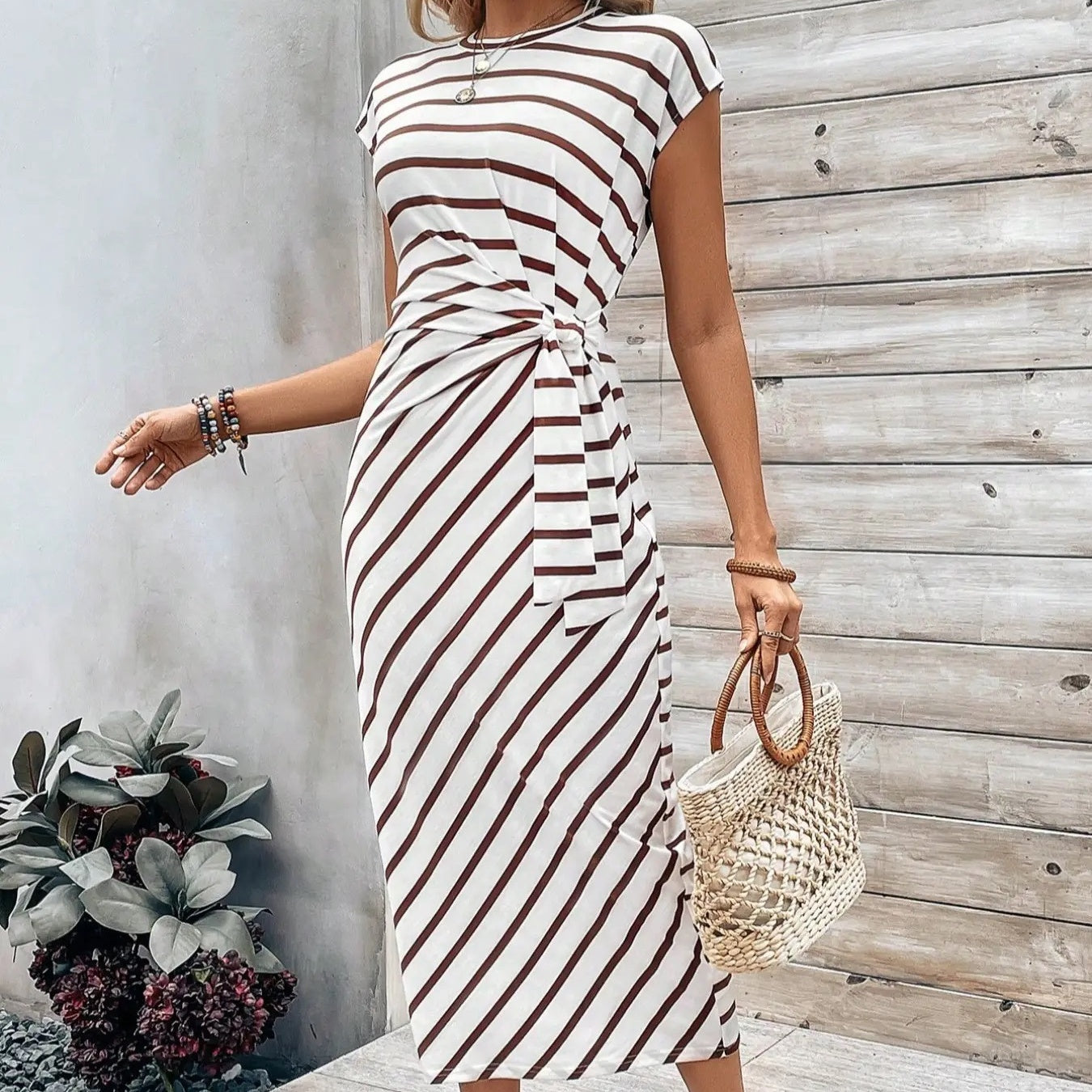 Joreliah - Strakke jurk voor dames met een flatterende leopardprint