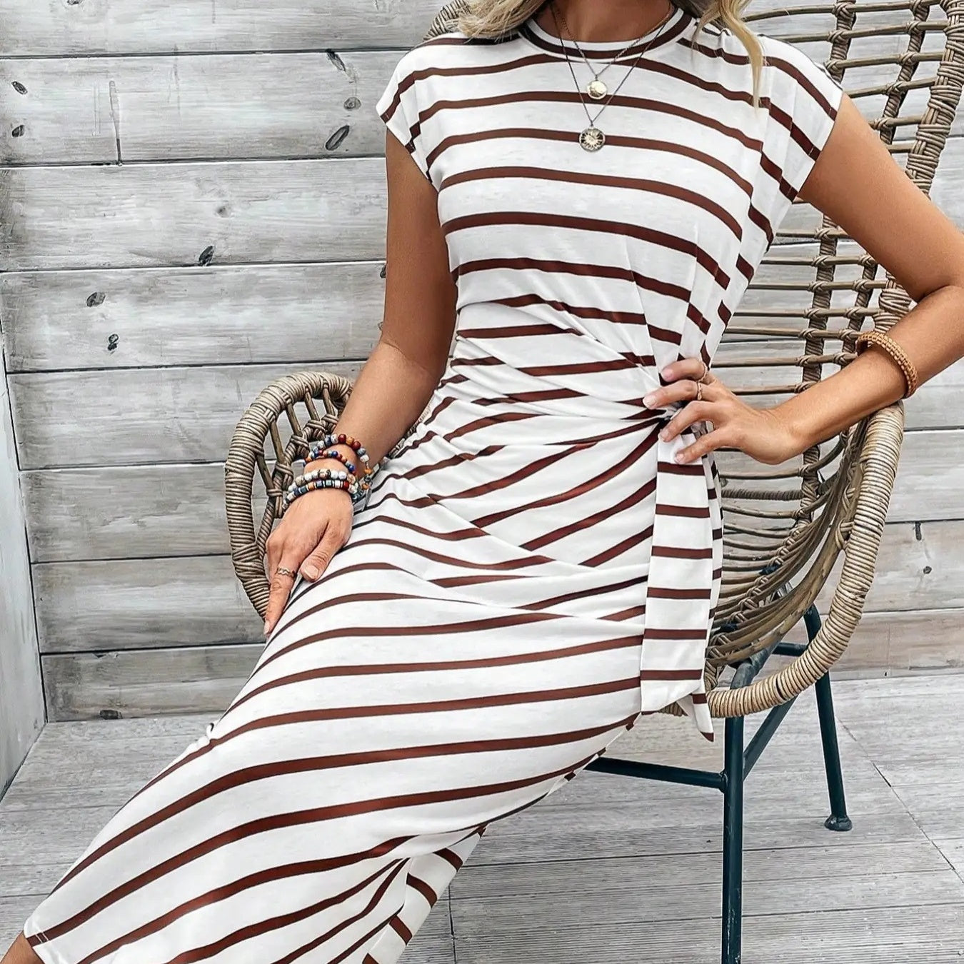 Joreliah - Strakke jurk voor dames met een flatterende leopardprint