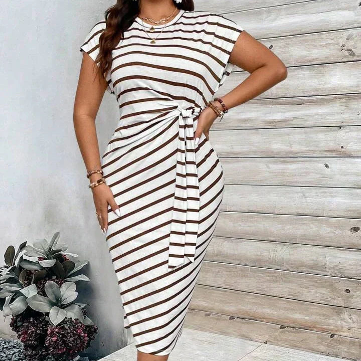 Joreliah - Strakke jurk voor dames met een flatterende leopardprint