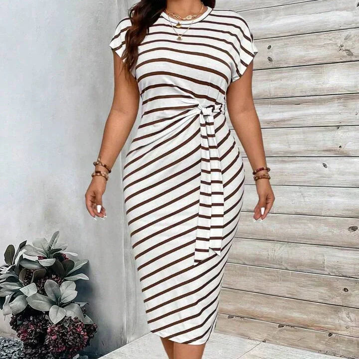 Joreliah - Strakke jurk voor dames met een flatterende leopardprint