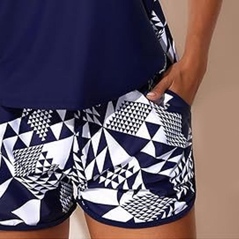 Elowyn - Vrouwen badpakset met tanktop en short