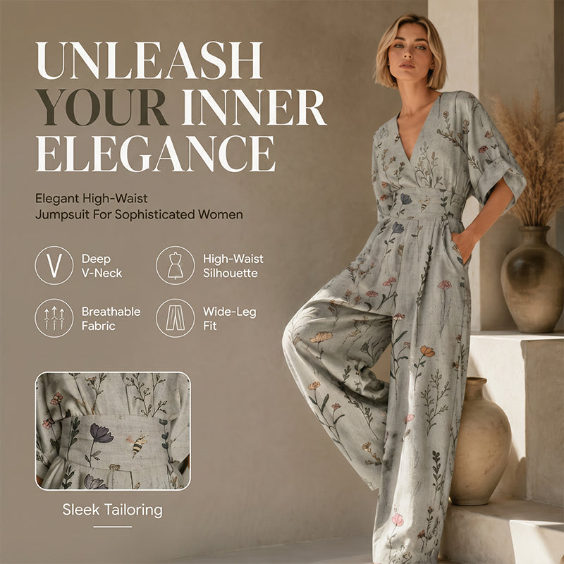 Nevina - Dames jumpsuit met V-hals