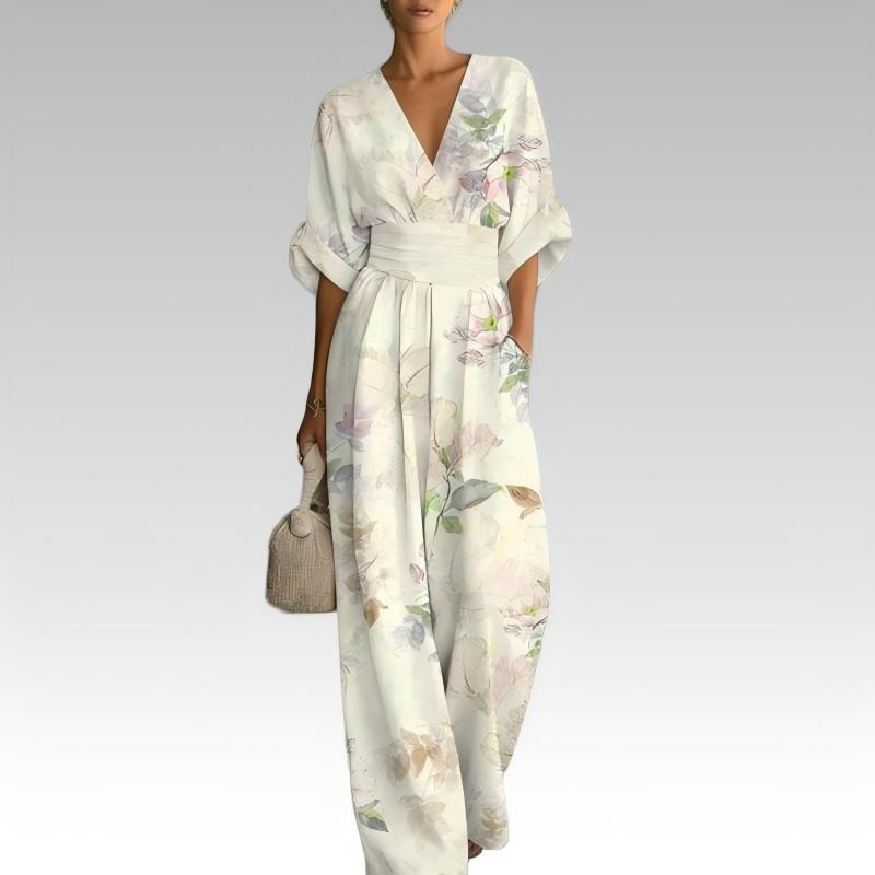 Nevina - Dames jumpsuit met V-hals