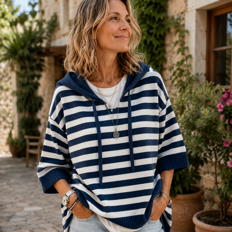 Kiara - Gestreepte Dames Hoodie Comfort