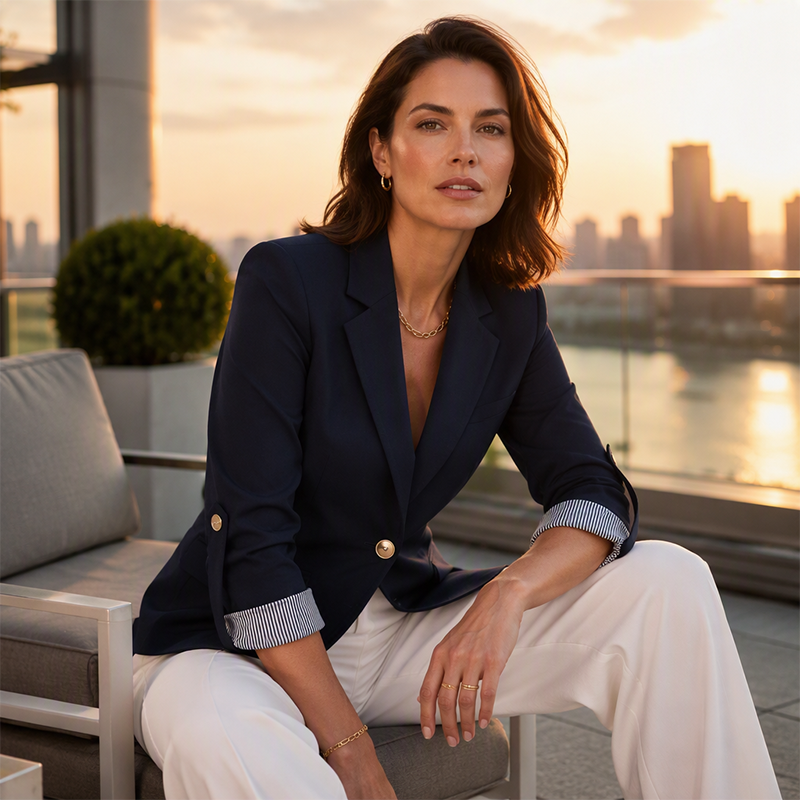 Gwendoline - Lichte elegante damesblazer voor dagelijkse looks