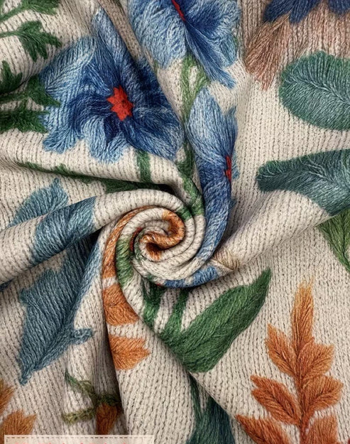 Hella - Dames cardigan met rits en bloemenprint
