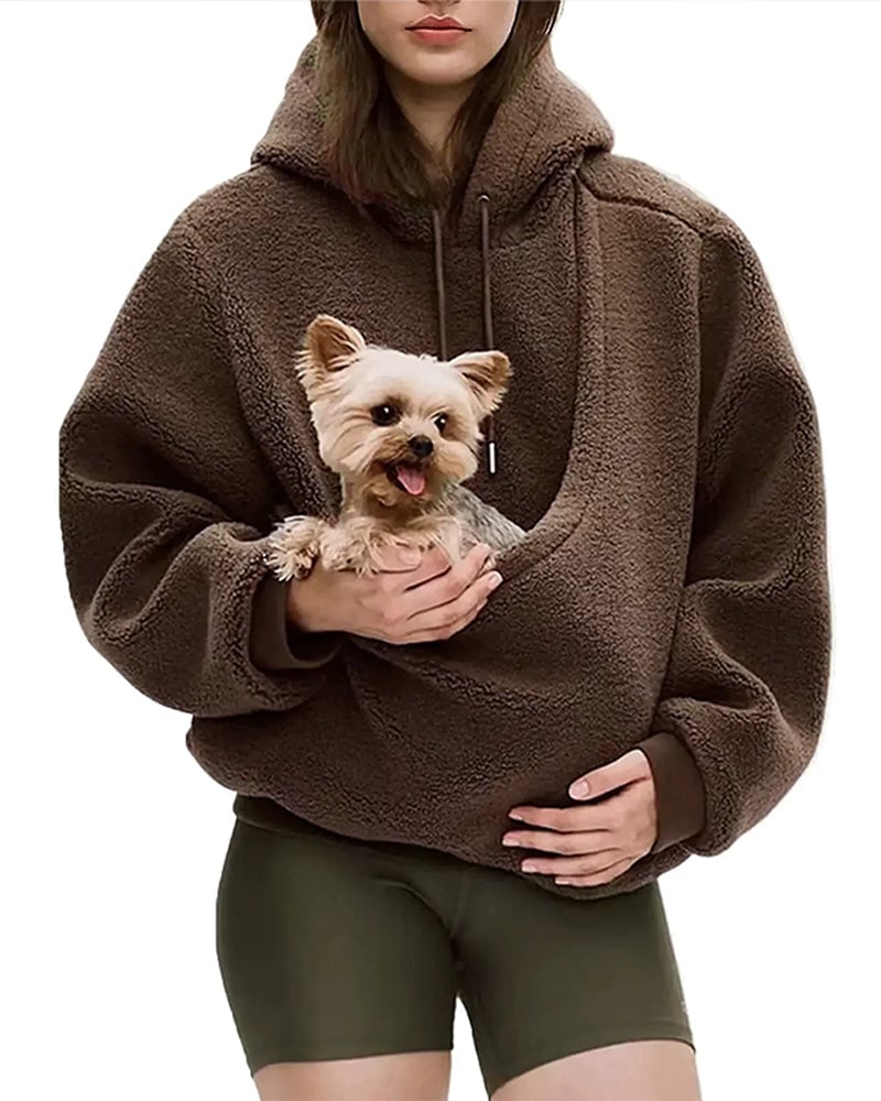 Seline - Dames hoodie met zak voor huisdier