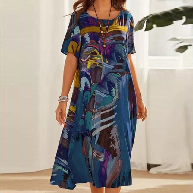 Arielle - Comfortabele Bloemenjurk