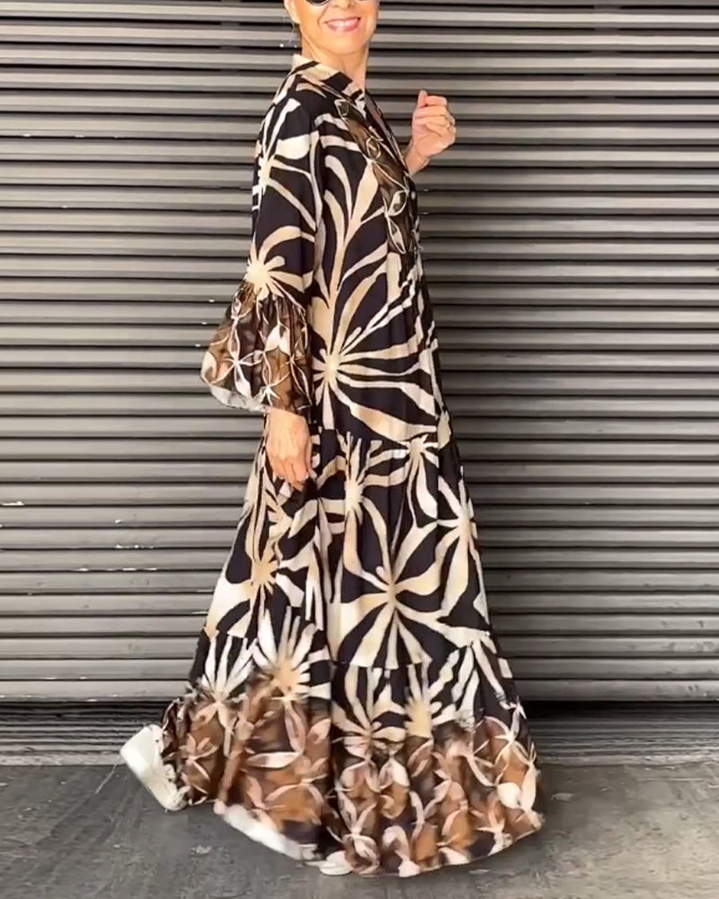 Anika - casual vakantiejurk met print