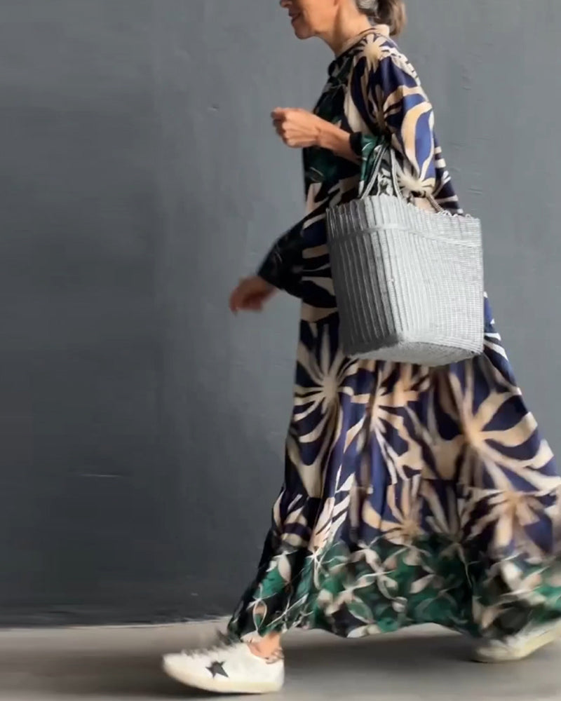 Anika - casual vakantiejurk met print