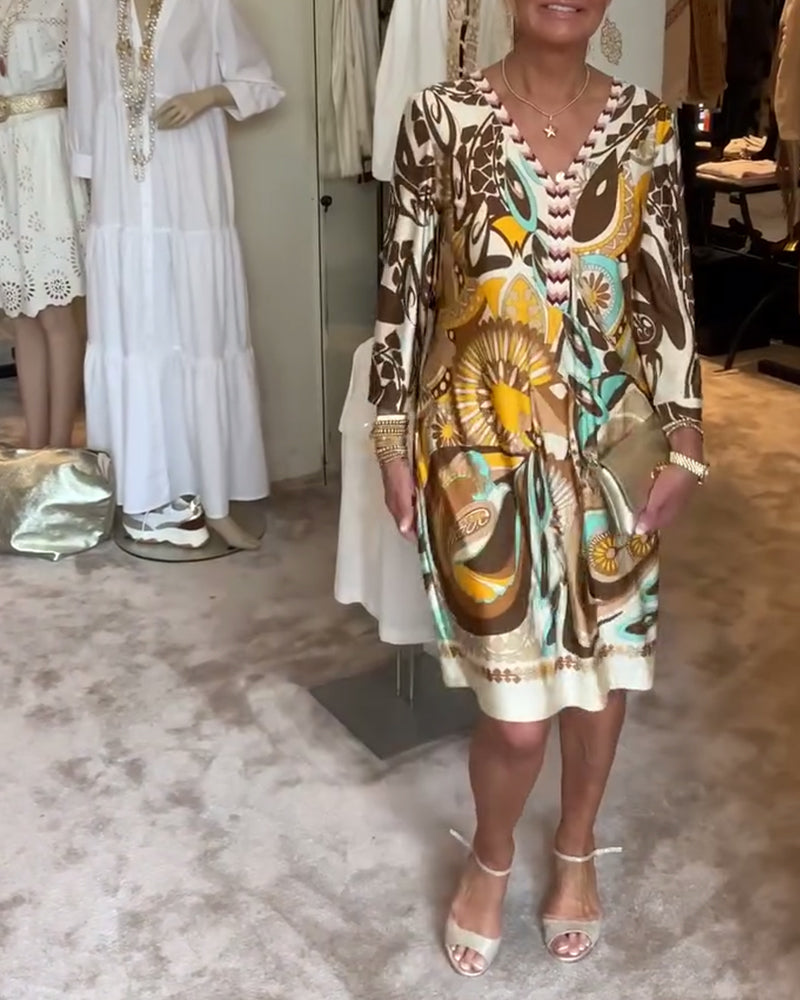 Marianne - Vintage Print Jurk