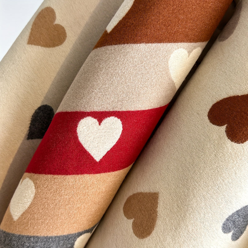 Corentine - Casual dames sjaal met hartprint
