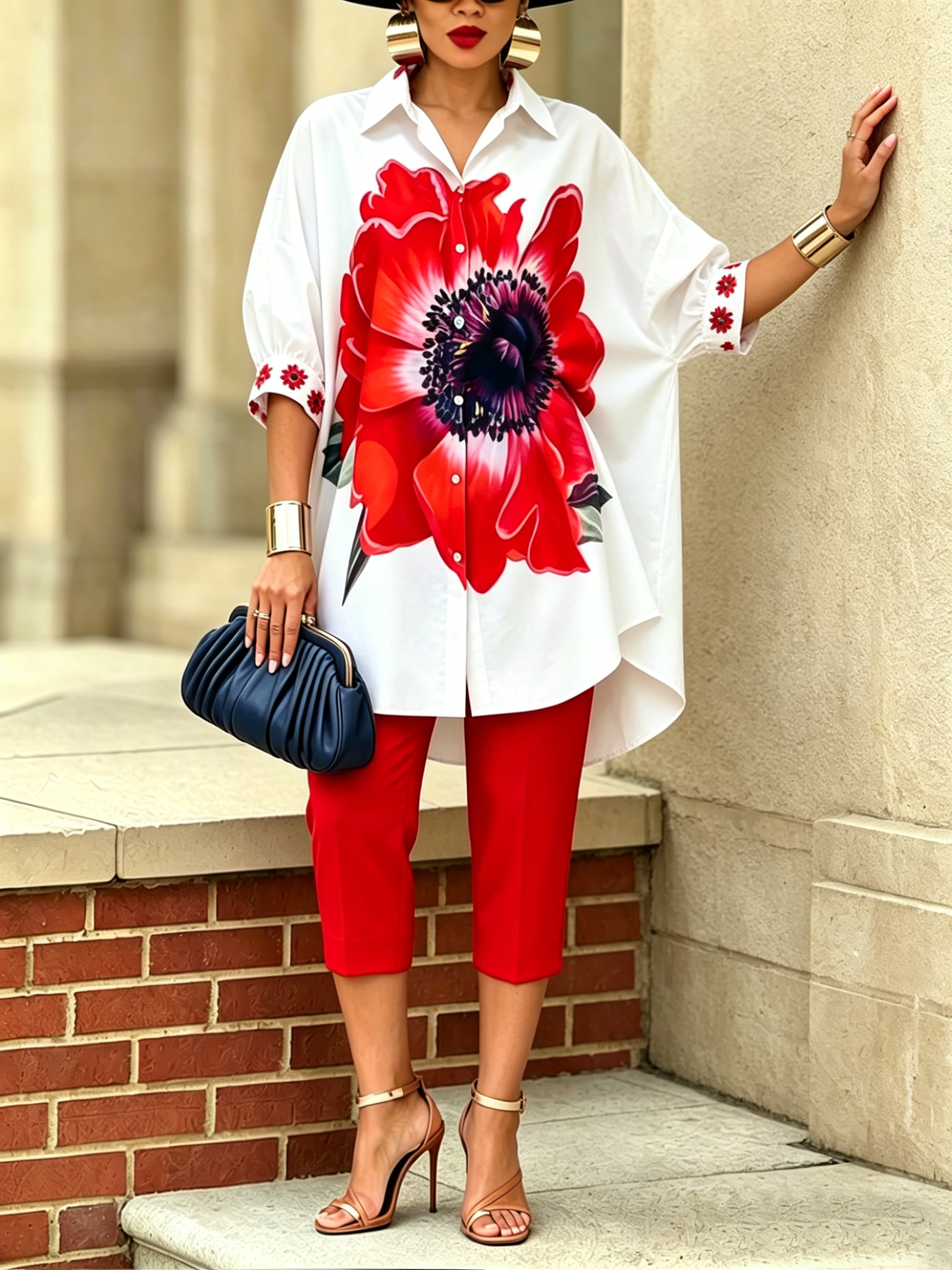 Jexira - Vrouwen top met Bloemenprint