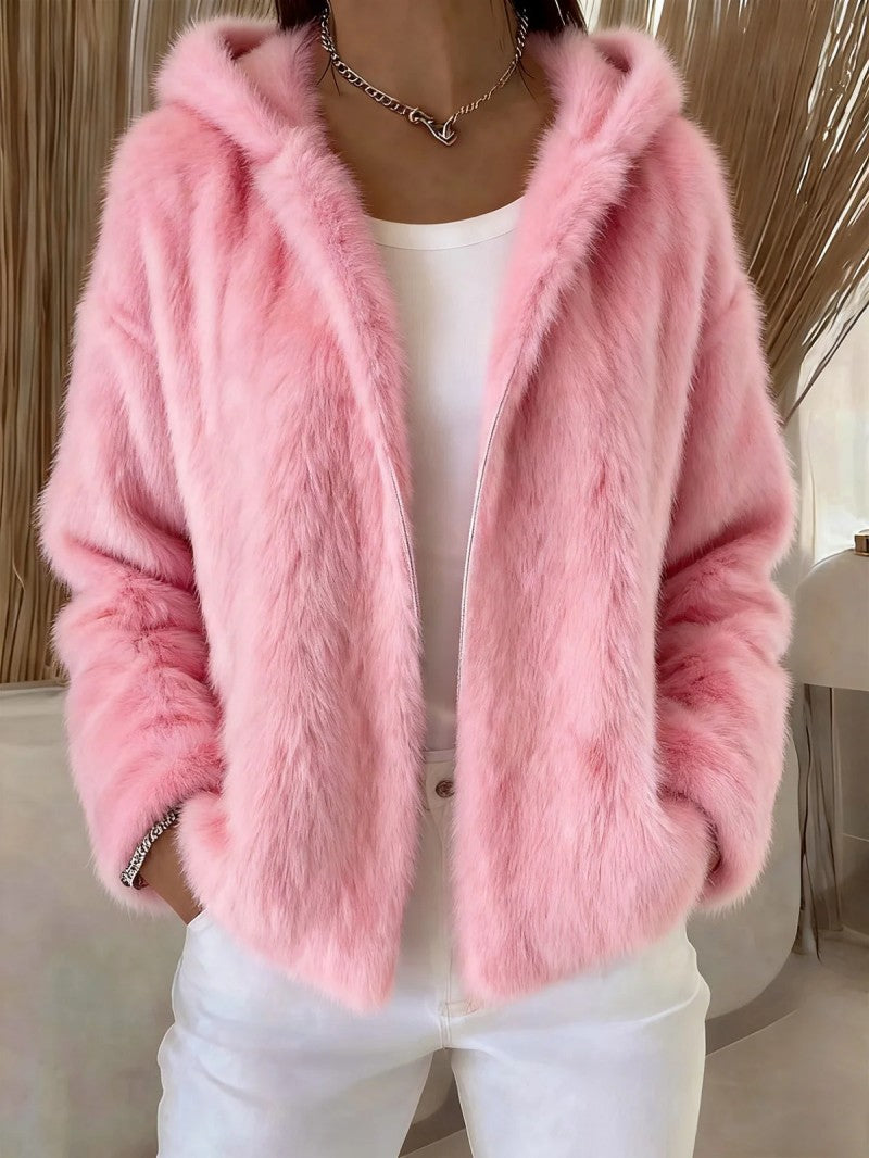Pavirae - Zachte Pluche Hoodie Jacket