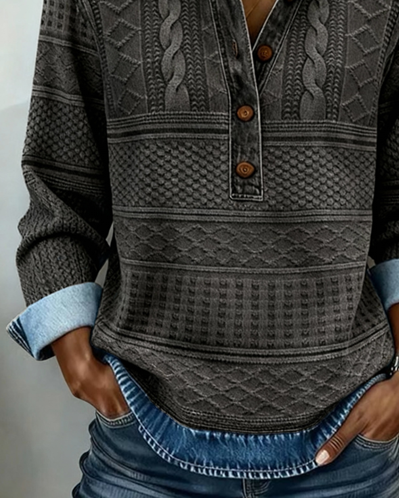 Gwenoriah - Moderne Halve Knoptrui – Chique Denimstijl