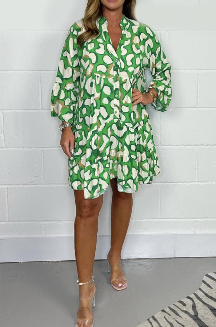 Quentine - Casual jurk met mooie print voor dames