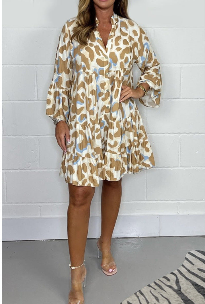 Quentine - Casual jurk met mooie print voor dames