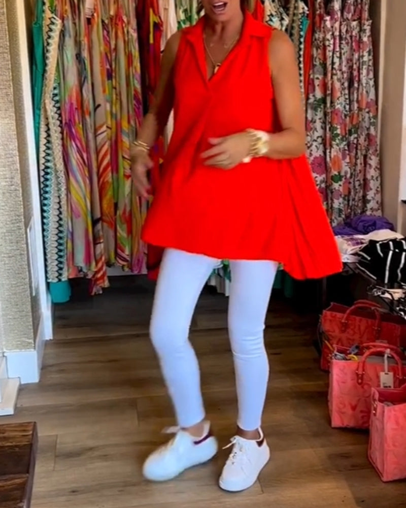 Tahliana - Mouwloze Top