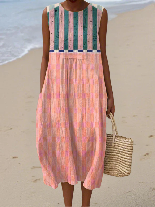 Tazira - Vrouwelijke Zomerjurk met prachtige print