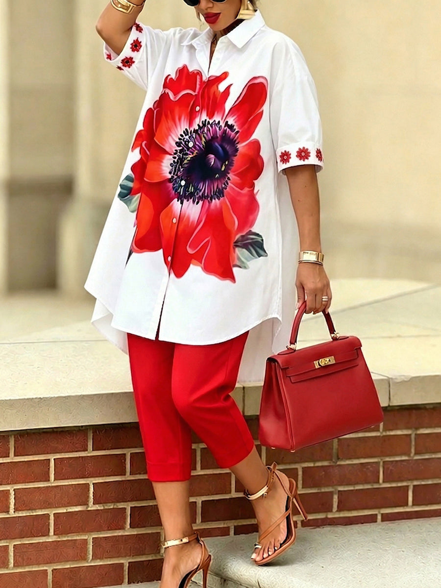 Jexira - Vrouwen top met Bloemenprint