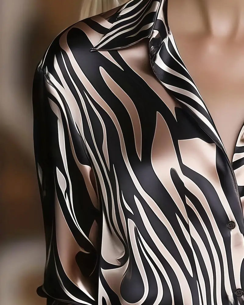 Cylissa - Elegante Gedessineerde Blouse voor Dames