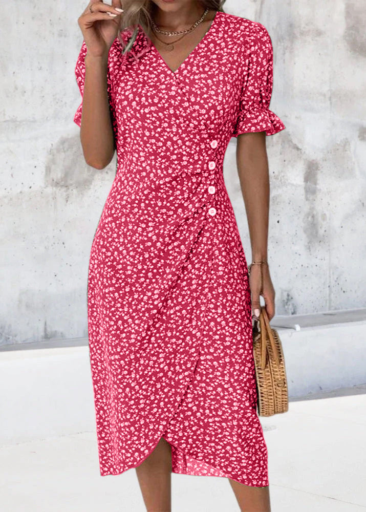 Aysel Elegante en Comfortabele Bloemenjurk