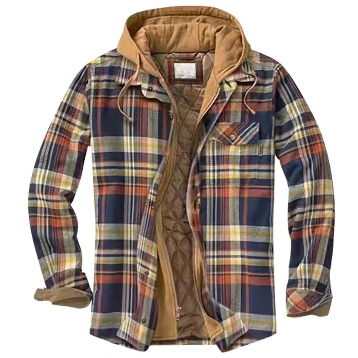 Simon - Heren hoodie met warme gewatteerde voering
