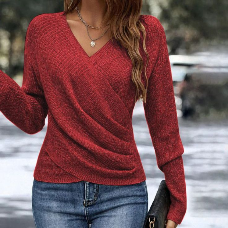 Pavianae - Elegante V-hals Trui voor Dames