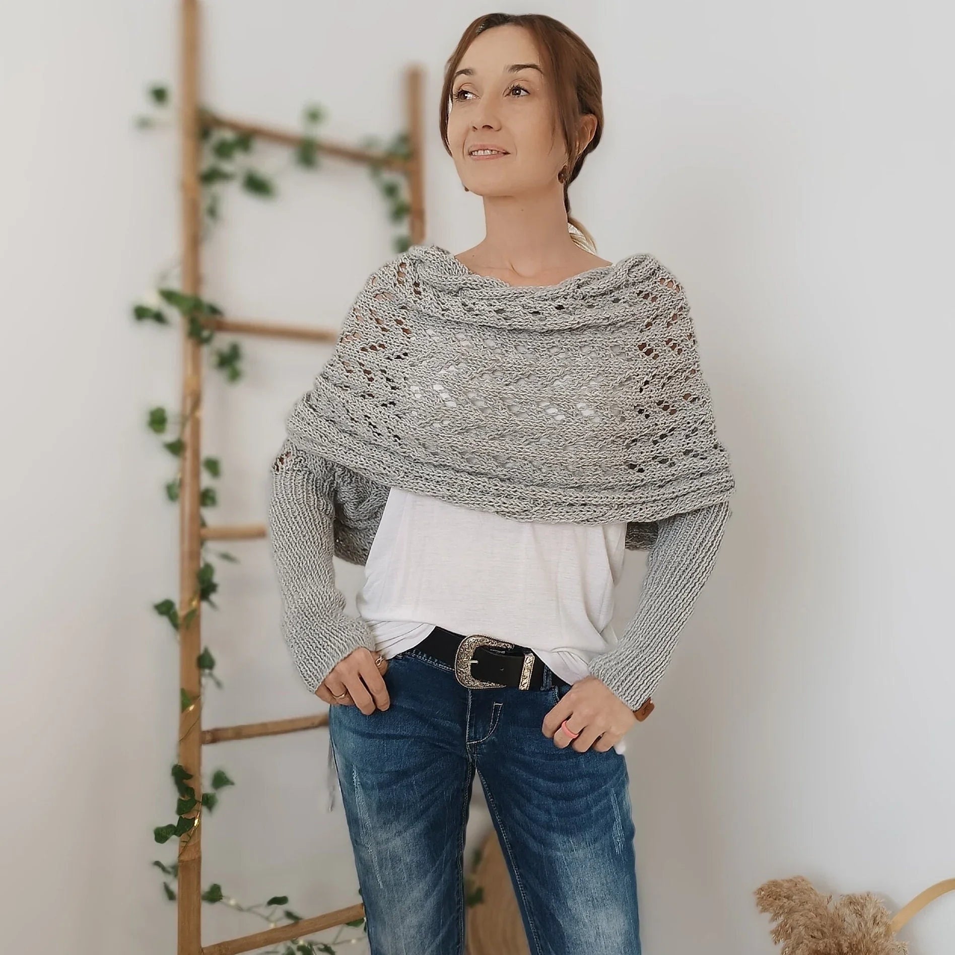 Alyssa Boho Gebreide Omslagdoek – Flatterend en Comfortabel voor Ieder Seizoen!