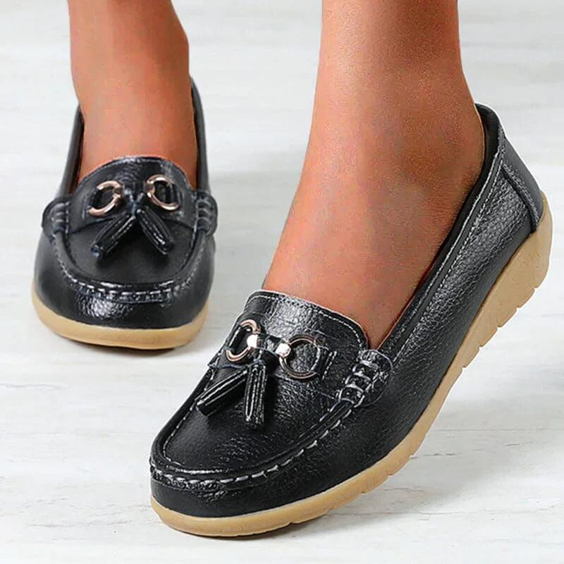 Heliora - Leren orthopedische comfortschoenen - Natuurlijke elegantie in elke stap