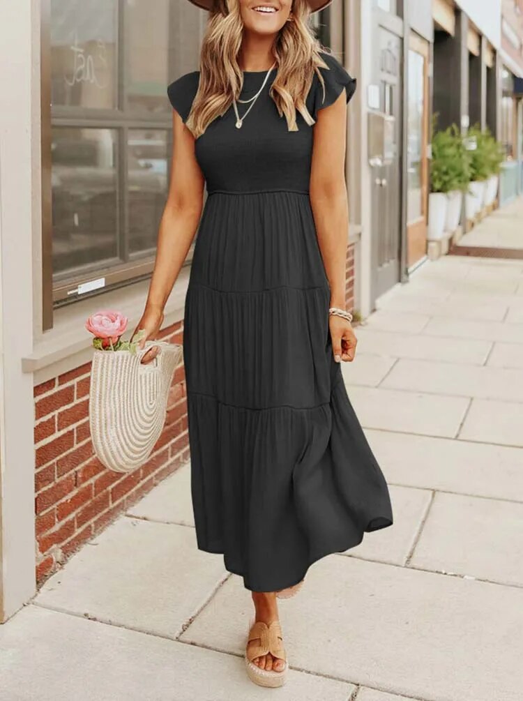 SANDY- COMFORTABELE MAXI JURK