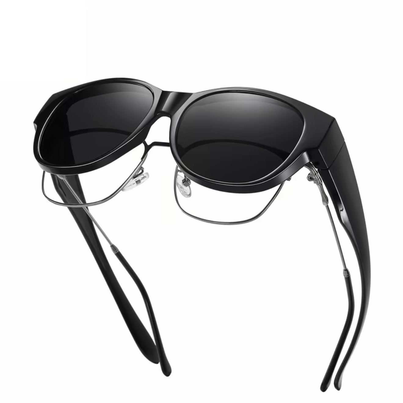 Dovrya - Zonnebril voor dames met cat eye gepolariseerd UV400, chique stijl