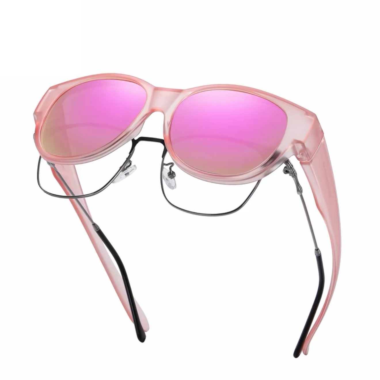 Dovrya - Zonnebril voor dames met cat eye gepolariseerd UV400, chique stijl