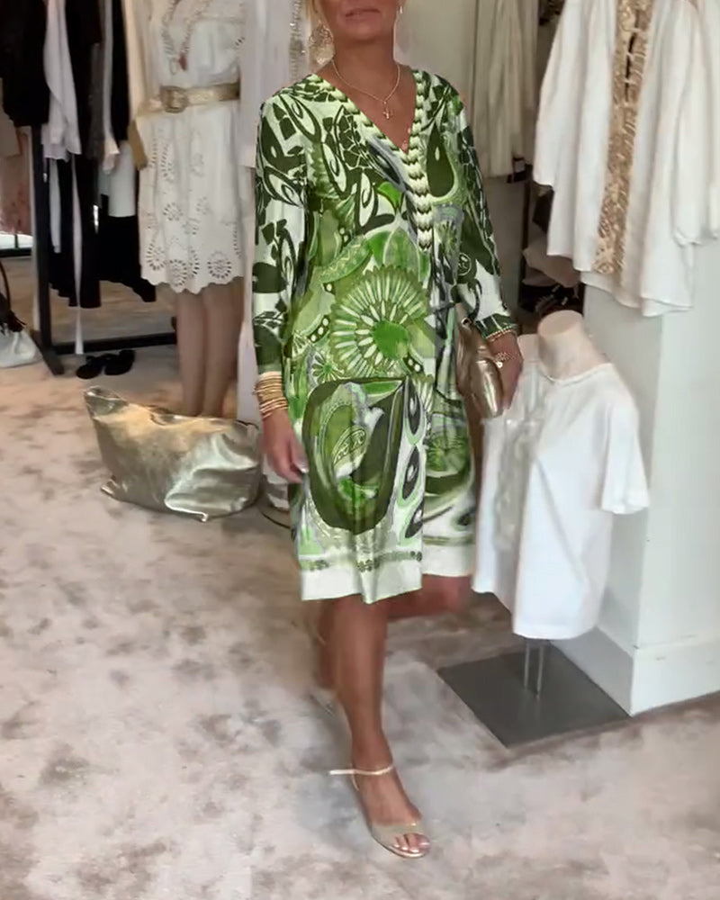 Marianne - Vintage Print Jurk