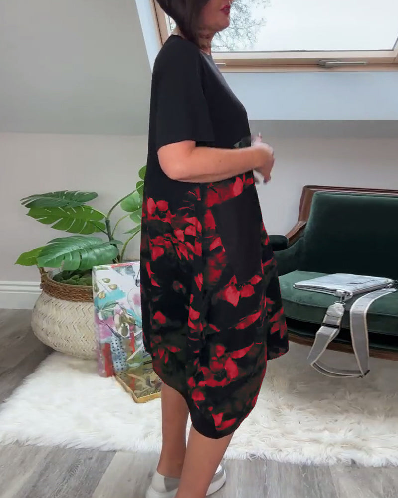 Fien - Casual jurk met bloemenprint