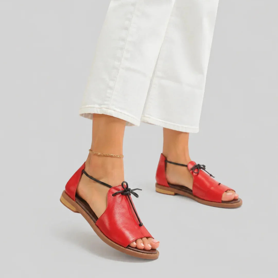 Isleen - Dames sandalen met verstelbare veters