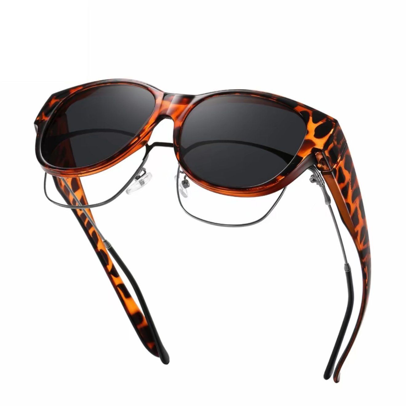 Dovrya - Zonnebril voor dames met cat eye gepolariseerd UV400, chique stijl