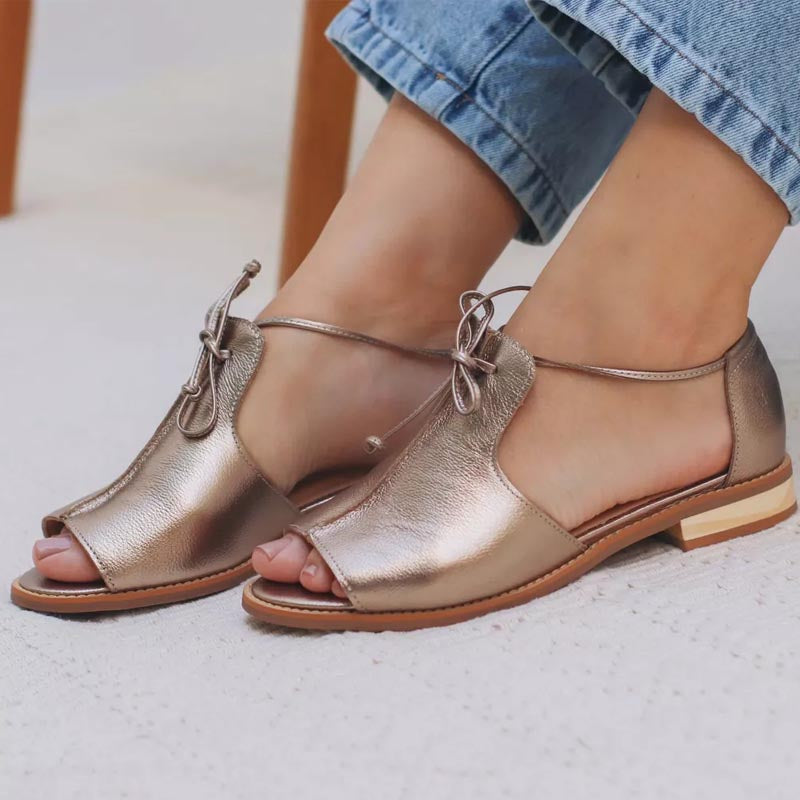 Isleen - Dames sandalen met verstelbare veters