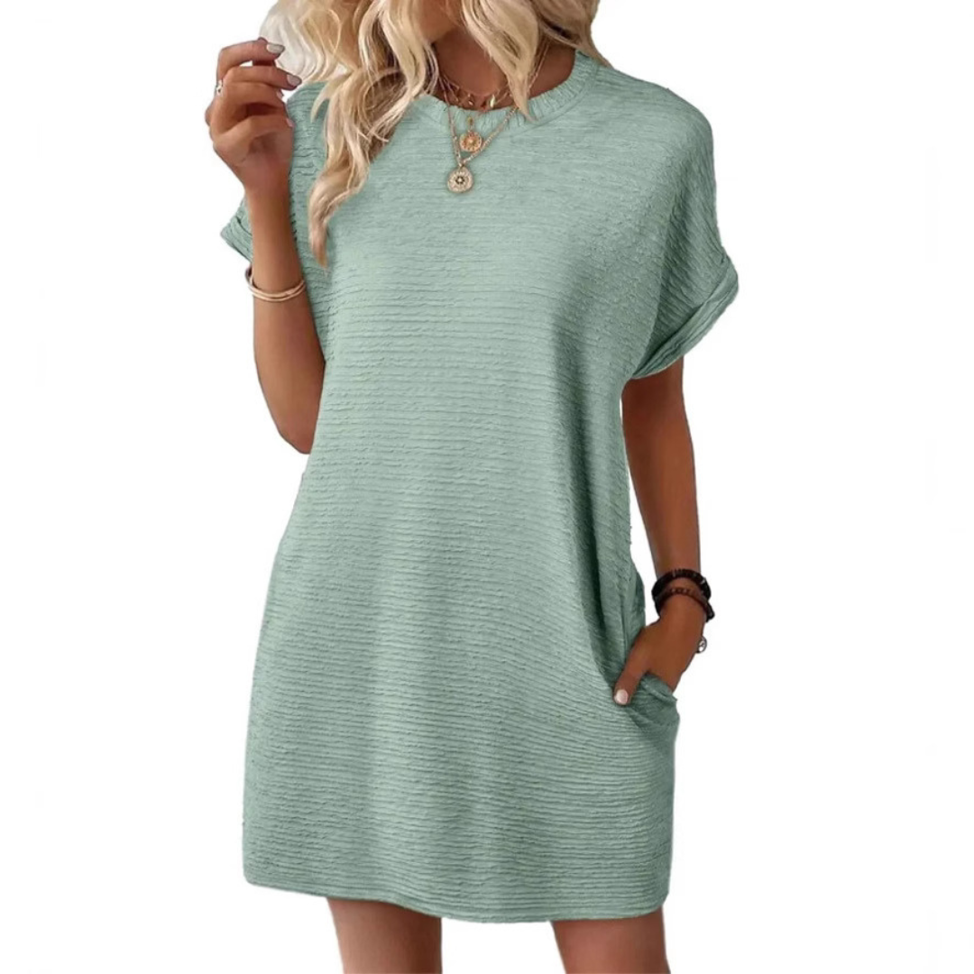 Aurellia - Zomerjurk voor dames met ronde hals en casual snit