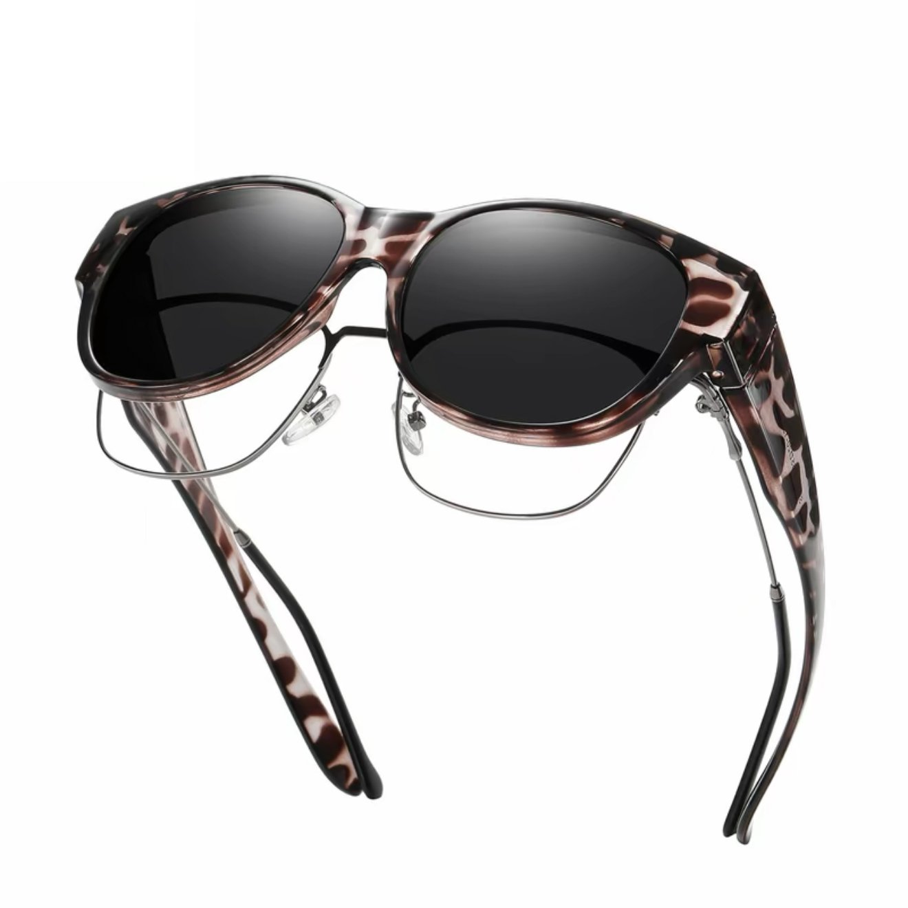 Dovrya - Zonnebril voor dames met cat eye gepolariseerd UV400, chique stijl